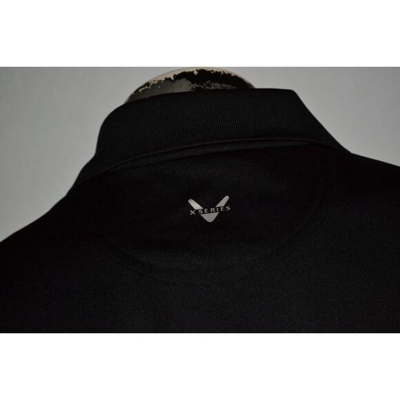40722 Callaway Golf Polo Shirt X-Series Black Polyester Size Small Mens - Picture 5 of 8